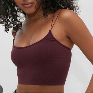 Urban Outfitters out from under burgundy Cindy crop top small